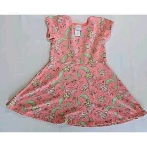 Disney Princess Girl Size 4T Ariel‎ Coral Pink Dress
